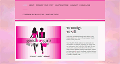 Desktop Screenshot of goodbuygirlsresale.com